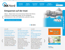 Tablet Screenshot of ikk-nord.de